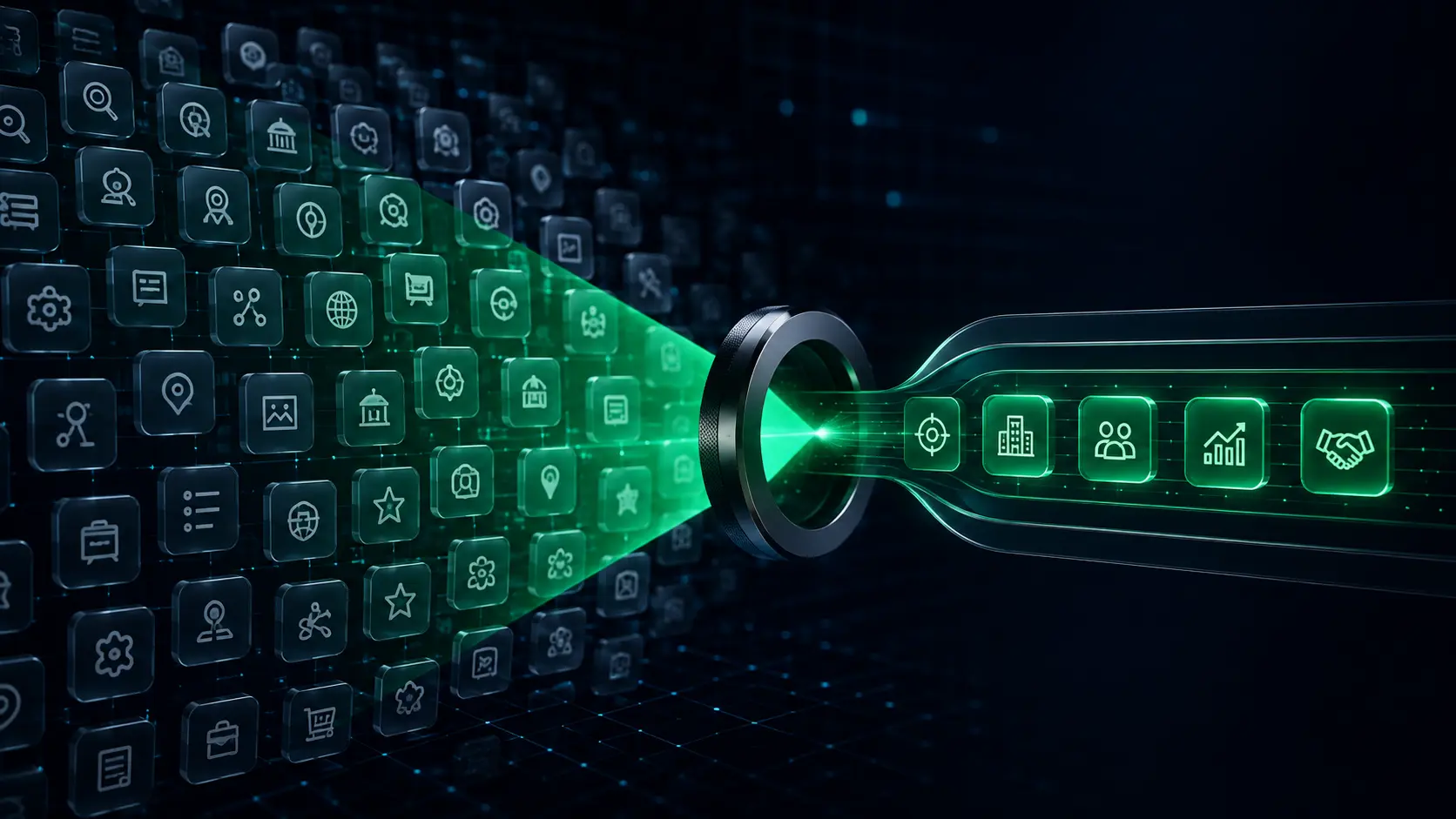 AI reviewing many categories of digital signals
